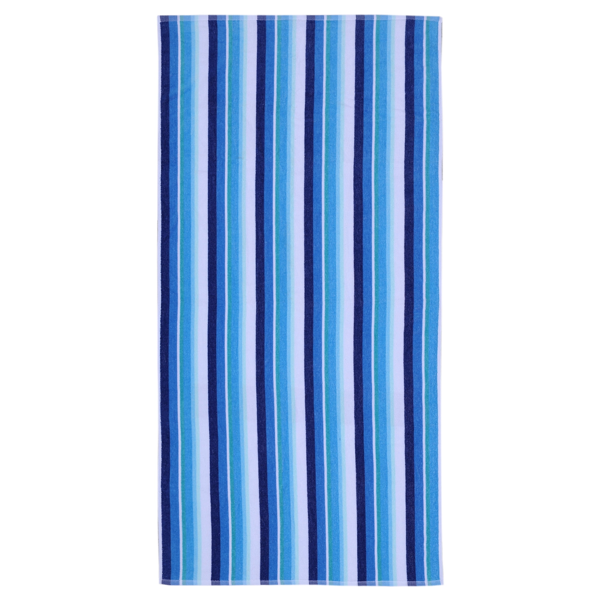 Mainstays Blue Shells & Stripes Beach Towels (2 Count)