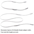 thumbnail image 5 of Qucyy T5 T8 LED Tube Connector Cable Wire 8 inch Double Male to Male End Extension Cord for Integrated LED Fluorescent Tube Light Bulb Lamp Holder Socket(3-Pack 3Pin Male), 5 of 5