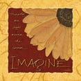 thumbnail image 2 of Stimson, Diane 26x26 Gold Ornate Wood Framed with Double Matting Museum Art Print Titled - Gerbera Imagine Ylw, 2 of 4