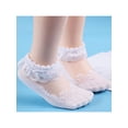 thumbnail image 4 of Faithtur Lace Princess Socks Cotton Breathable Mesh Ruffled Short Stockings Solid Color Frilly Ankle Cute Hose for Baby Girls, 4 of 8