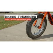 Razor Rambler 16 Retro Electric Bike, Age 18+, 15.5 Mph, 45-Min Run, 220lb Max, Red