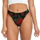 thumbnail image 1 of Balery Roses Tangas de Algodón para Mujer con Estampado – Ropa Interior Sexy, Transpirable, G-string-X-Large, 1 of 1