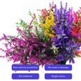 thumbnail image 5 of Asisol 6 Bundles Artificial Lavender Flowers Outdoor UV Resistant Faux Plastic Plants Artificial Greenery for Home Garden Wedding Indoor Porch Box Decorations, 5 of 9