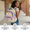 thumbnail image 4 of Chririnla Corgi Cherry Blossom Leopard Casual School Backpack with Lightweight Padded School Bookbag, Durable 17 Inch School Bag for Back to School Middle School, 4 of 9