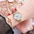 thumbnail image 3 of 9.99 Clearance Brand Women Watches Fashion Ladies Quartz Watch Bracelet Set Green Dial Simple Rose Gold Mesh Luxury Women Watch, 3 of 6