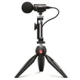 thumbnail image 1 of Shure MV88+ Kit de vídeo: micrófono de condensador estéreo digital para Apple y Android, con trípode Manfrotto PIXI, abrazadera para teléfono, soporte, cables iOS y USB-C para compatibilidad y conecti, 1 of 5