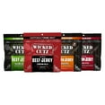 thumbnail image 2 of Wicked Cutz Premium Tender Spicy Jerky, Quality Natural Smoked Variety, Beef, Chicken, Bacon, 4-Pack, 2 of 12