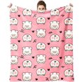 thumbnail image 7 of Pig Blanket 50X60 inch,Flannel Cute Pink Pig Blanket Throw,Pig Blankets is The Best Gift for Animal Lovers,Girls,Boys,Women,Adults,Family,Friends,Suitable for Sofa,Hair,Travel,Camping, 7 of 7