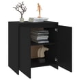 thumbnail image 3 of vidaXL Sideboard Black 70x41x75 cm Engineered Wood, 3 of 5