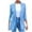 Light Blue, variant on Lindreshi Blazer for Women 2023 Womens Ladies Solid Turn Down Collar Jacket Long Sleeve Coat Outerwear