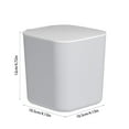 thumbnail image 4 of Small Trash Can with Lid, Mini Trash Can for Bathroom, Office and Bedroom, Small Bathroom Garbage Can with Swing Top, Compact Waste Basket for Desk, Dorm & Home, Gray - Xuniizn, 4 of 7