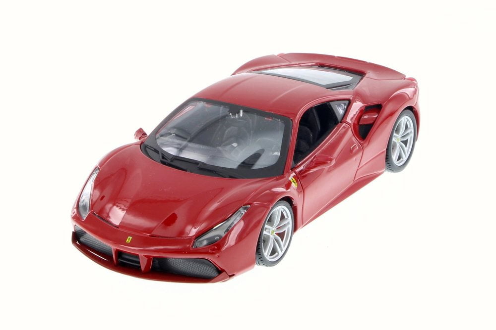 armoede vlam moederlijk Ferrari 488 GTB, Red - Bburago 26013D - 1/24 Scale Diecast Model Toy Car  (Brand New, but NOT IN BOX) - Walmart.com