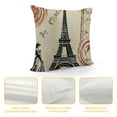 thumbnail image 4 of GOSMITH  Paris Square Throw Pillow Case Decorative Durable Eiffel Tower Throw Pillow Covers for Couch Sofa Bed Living Room Cushion Slip Cover, 4 of 5