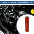 thumbnail image 2 of Unique Bargains 70mm ID Straight Coupler Silicone Hose 4 Layers of Cloth Intercooler Heater Turbocharger Air Intake Pipe Radiator Coolant Tube 305mm L Red Black, 2 of 7