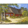 thumbnail image 2 of Schottler, Katharina 18x15 Black Ornate Wood Framed with Double Matting Museum Art Print Titled - Red House, 2 of 4
