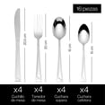 thumbnail image 4 of Juego de cubiertos Moven Sofia 16 Piezas Cuberteria Acero Inoxidable, Cuchara Sopera, Cuchillo, Tenedor, Cuchara Cafetera, 4 of 8