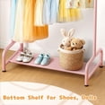 thumbnail image 4 of Perchero Infantil Soarine para Ropa con Estante Inferior Rosa, 4 of 7