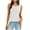 Summer Tops White, variant on Womens Ruched Tank Tops, Sleeveless Shirts for Women Summer Casual Vintage Solid Color Scoop Neck Tanks Dressy Blouses