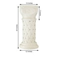 thumbnail image 3 of Efavormart 2 Pack 25" Tall White PVC 10mm Crystal Beaded Studded French Inspired Pedestal Column Stand for Floral Arrangements, Wedding, Aisle Decor, DIY Background Designing, 3 of 10
