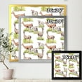 thumbnail image 4 of Designart 'Lambs and Lamas On A Green Meadow' Farmhouse Framed Art Print, 4 of 4