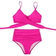 thumbnail image 3 of Ensemble de Bikini Enveloppant pour Femmes Rehausseur Taille Haute Maillots de Bain 2 Pcs, 3 of 7