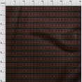 thumbnail image 3 of oneOone Cotton Silk Maroon Fabric Geometric Ethnic Quilting Supplies Print Sewing Fabric By The Yard 42 Inch Wide, 3 of 4