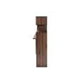 thumbnail image 3 of Baxton Studio Foster Modern and Contemporary Walnut Brown Finished Wood Storage Desk with Shelves, 3 of 6