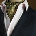 thumbnail image 2 of s Ascot Paisley Jacquard de Traje Regalo de Navidad San Valentín para Hombres Baoblaze Corbatas de corbata de jacquard para hombres, 2 of 8