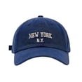 thumbnail image 4 of AWZXDE York Letter Print Adjustable Baseball Sun Hat For Kids Leisure Ages 2-8, 4 of 4