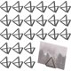 thumbnail image 1 of 36pcs Mini Place Card Holders Metal Table Card Holders Triangle Shape Wedding, 1 of 5