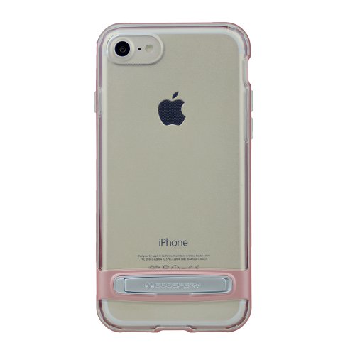 TopSave Goospery Dream Stand Bumper TPU w/Kickstand+Color Bumper Rim Case For Iphone 7,8,SE(20), Rose Gold