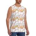 thumbnail image 2 of Balery Cute Cartoon Penguin Camisetas sin mangas para hombre, absorbe la humedad y protege contra el mal olor.-X-Large, 2 of 7
