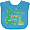 thumbnail image 3 of Inktastic My Great Grandma Loves Me Boys Baby Bib, 3 of 4