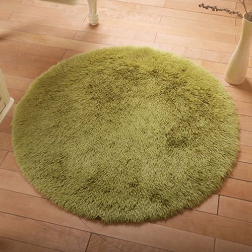 Carpet PAINT quarter circle G4774 - Animals green/cream - Carpets