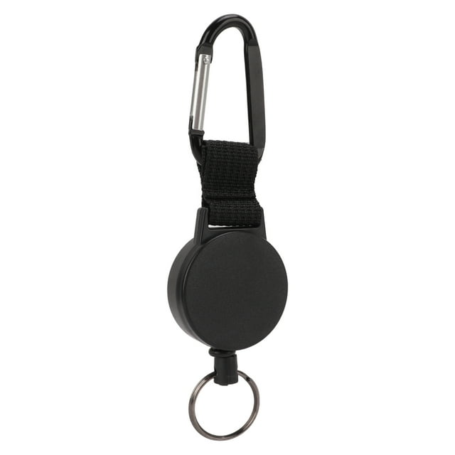 Clip Porte-Clés Ceinture, Porte-Clés Rétractable Durable Mini Flexible avec Fil d'Acier pour ID Type de Carte A, Type B