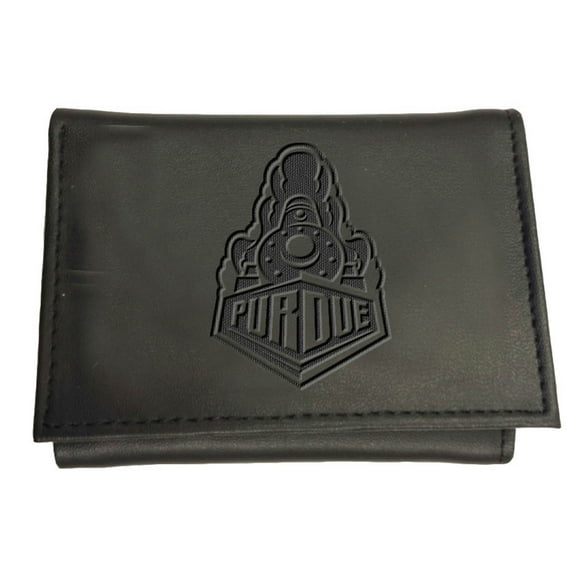 Black Purdue Boilermakers Hybrid Tri-Fold Wallet
