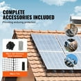 thumbnail image 5 of 8x100ft Solar Panel Bird Guard Mesh Kit - 1/2 Inch Wire Roll, Critter Barrier with 70pcs Stainless Steel Fasteners, Rust-Proof PVC Coating for Solar Panels, 5 of 10