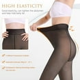 thumbnail image 4 of Collants Doublés pour Femmes Collants Chauds Transparents Faux Translucides Hiver, 4 of 6