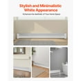 thumbnail image 6 of KFFKFF Baseboard Heater Cover Q235A Steel 72.09 x 3.15 x 7.6 inch White, 6 of 9