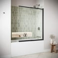 thumbnail image 3 of Stilaro 48'' x 58'' Framed Sliding Bathtub Door with CrystalTech Treated 3/16'' Tempered, Clear Glass, Matte Black Hardware, SKU: AQ-1430-BL-L-R, 3 of 4