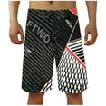 thumbnail image 2 of Men's Swim Trunks Quick Dry Board Shorts With Pockets Swimsuit Swimwear For Men No Mesh Liner Red XL, 2 of 5