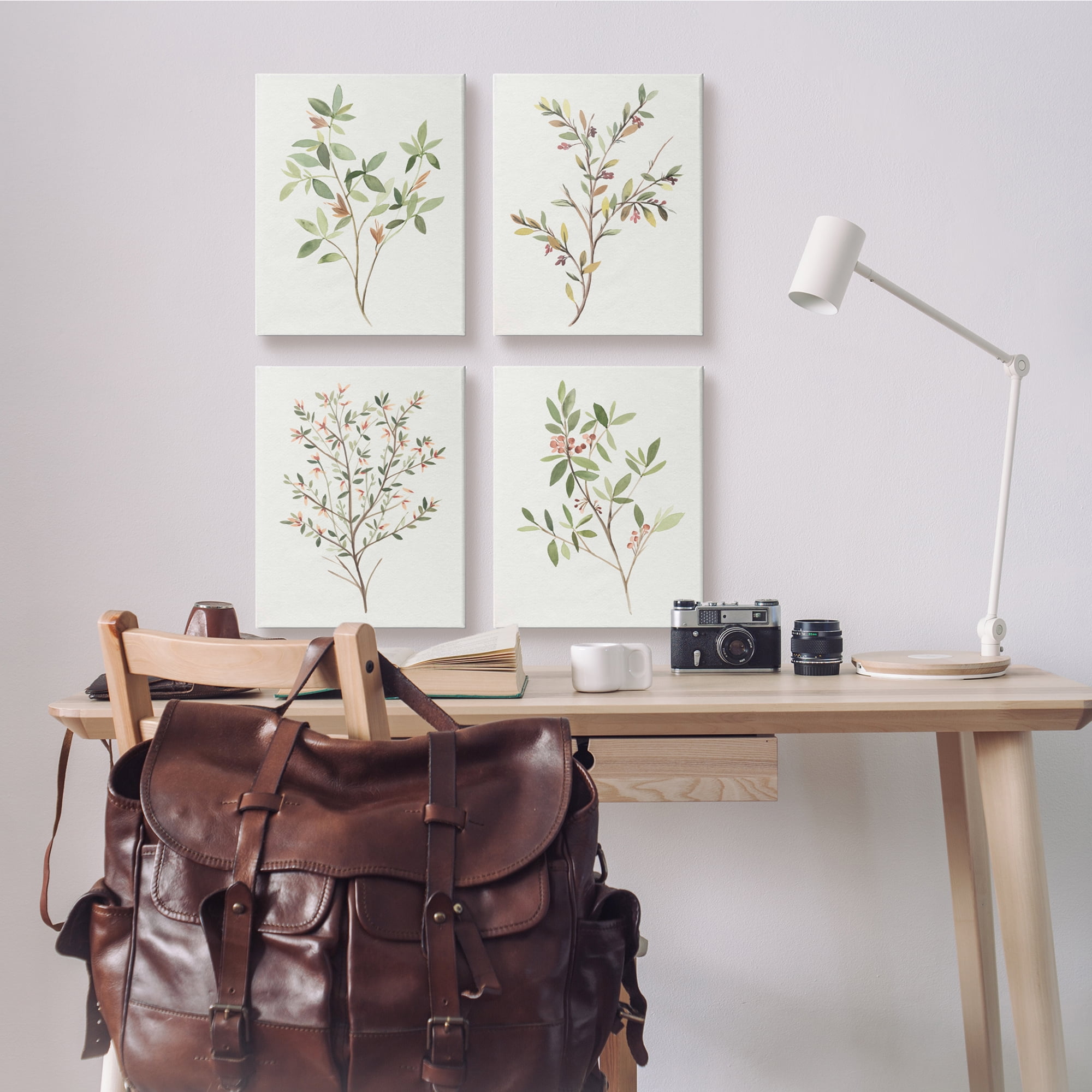Stupell Industries Soft Farmhouse Botanicals Charming Wild Foliage Plant Illustration, 16 x 20, Design by Annie Warren