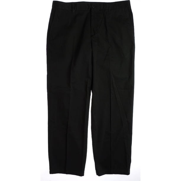 Tasso Elba Hombre Blk Mcr-pchd Ff Pantalones de Vestir, Negro, 38W x 30L