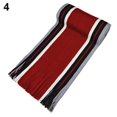 thumbnail image 7 of Yesbay Men's Classic Acrylic Shawl Winter Warm Long Fringe Striped Tassel Scarf Claret, 7 of 7
