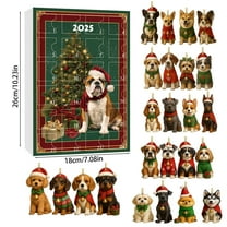 Christmas Dog Lovers’ Advent Calendar - 24-Day Holiday Countdown with Dog Toys & Treats, Ideal Gift for Dog Enthusiasts & Pet Parents, 24pcs, F