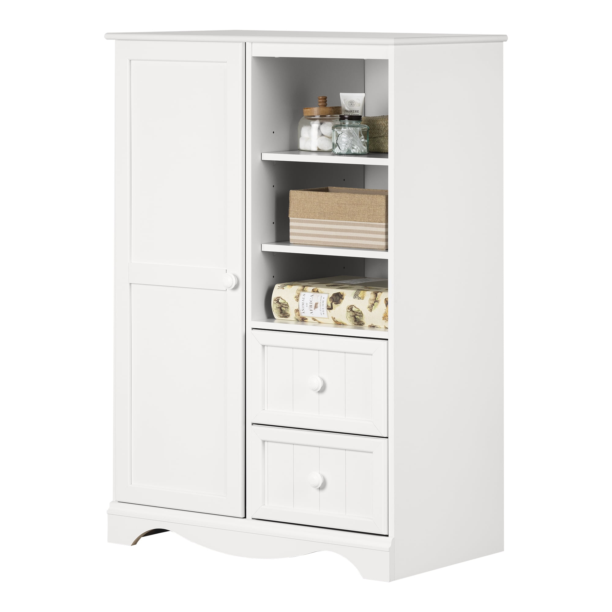 South shore savannah armoire with drawers deals