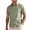 Green, variant on Mens Shirts V Neck Lapel Button Down Long Sleeve T Shirts Loose Fit Summer Beach Wedding Dressy Shirt