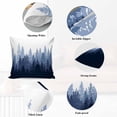 thumbnail image 5 of Decorative Throw Pillow Covers 12x20 Inch Set of 2 Forest Tree Home Decor Pillow Cases for Couch, Misty Forest Silhouette Nature Ombre Cushion Case for Living Room Bedroom Bed Car Chair, 5 of 9