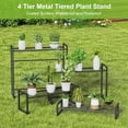 thumbnail image 6 of Plant Stand, 4 Tier Stackable Tiered Plant Stand, Scalable Heavy Duty Tall Plant Shelf for Indoor Outdoor, Garden, Display Shelves, Flower Pot Holder, Black, 6 of 8