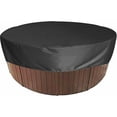 thumbnail image 1 of Housse Ronde pour spa, Housse de spa Résistante aux UV et Imperméable, Housse Ronde pour Baignoire, Piscine, Bac à Sable, 190x30 cm, 1 of 5